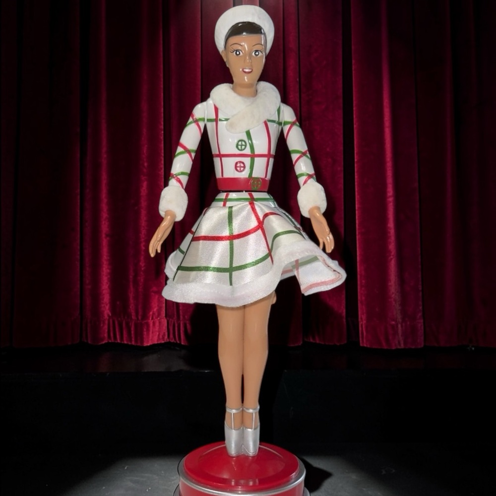 Radio City Rockettes Light Spinner Doll 10" Christmas Spectacular Bus Tour Plaid